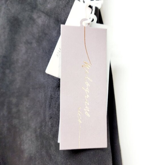 Women's NWT Faux Suede Shorts size S  Solid Black Midi Extreme High Rise - Picture 6 of 9